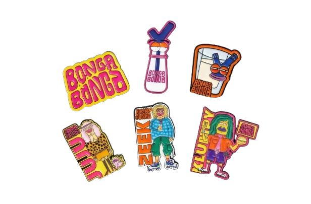 Bonga Bonga Enamel Pins